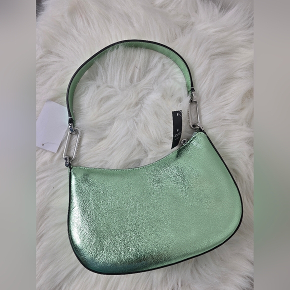 Kate Spade Nina Shoulder Bag Metallic leather Shoulder Bag KI947 - Seawater - Picture 6 of 13